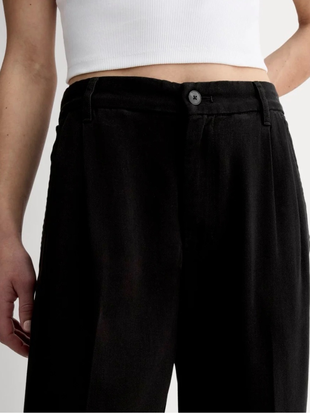 New Everlane THE TROUSER IN BUTTERSOFT Black Size 14 - Picture 2 of 12